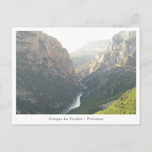 Verdon Gorge, France Postcard (Front)