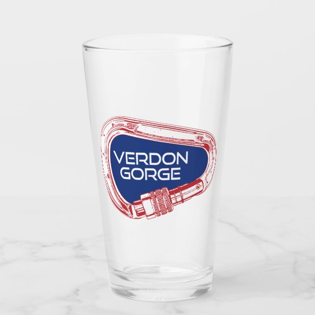 Verdon Gorge France Rock Climbing Carabiner Glass (Front)