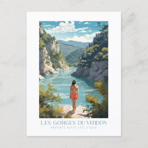 Verdon Gorges - poster - Poster Postcard