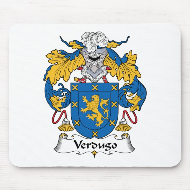 Verdugo Family Crest Mouse Pad (Front)