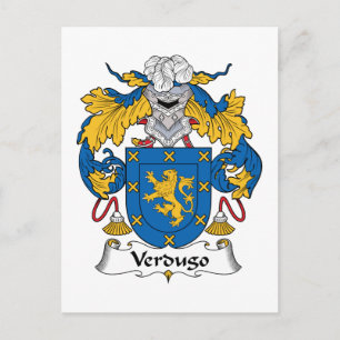 Verdugo Family Crest Postcard