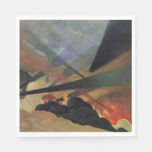 Verdun (World War One Battle Scene) (by Vallotton) Napkin