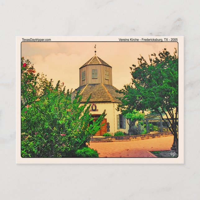 Vereins Kirche (1), Fredericksburg, TX Postcard (Front)