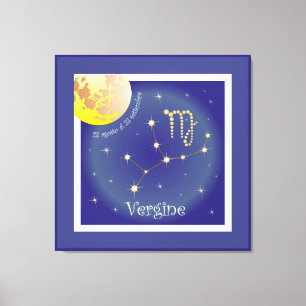 Vergine 23 agosto al 23 settembre screen canvas print