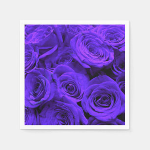 Veri peri periwinkle blue purple roses      napkin