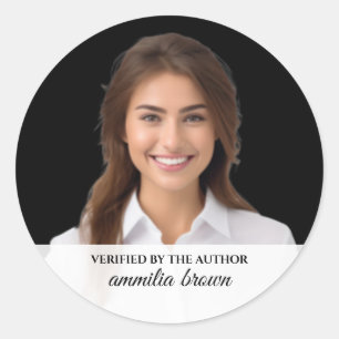 Verified by Author Sticker Custom Book Signing