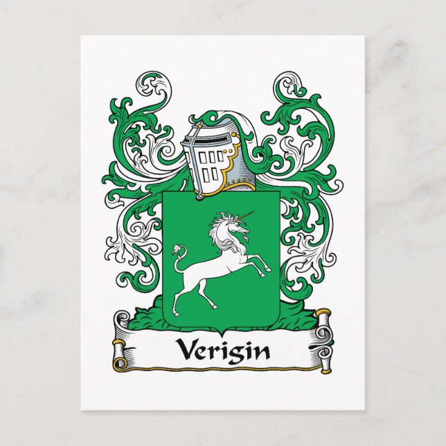 Verigin Family Crest Postcard (Front)