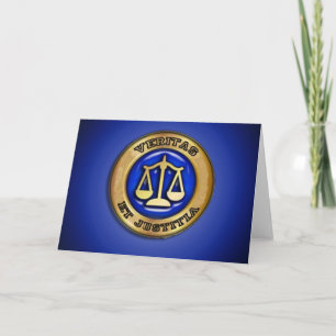 VERITAS ON BLUE CARD
