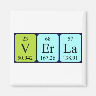 Verla periodic table name magnet