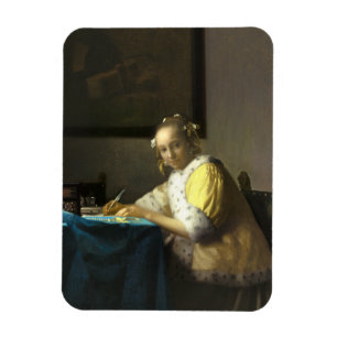 Vermeer A Lady Writing a Letter Magnet