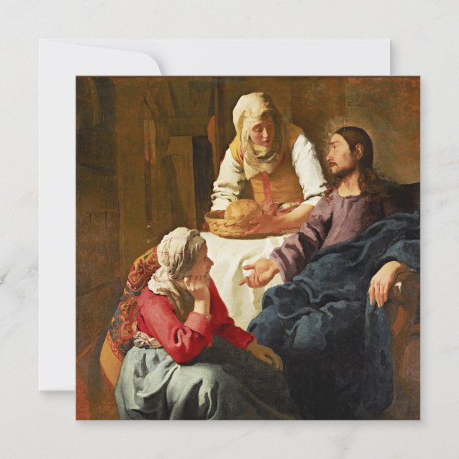 Vermeer - Christ in the House of Martha and Mary Card (Front)