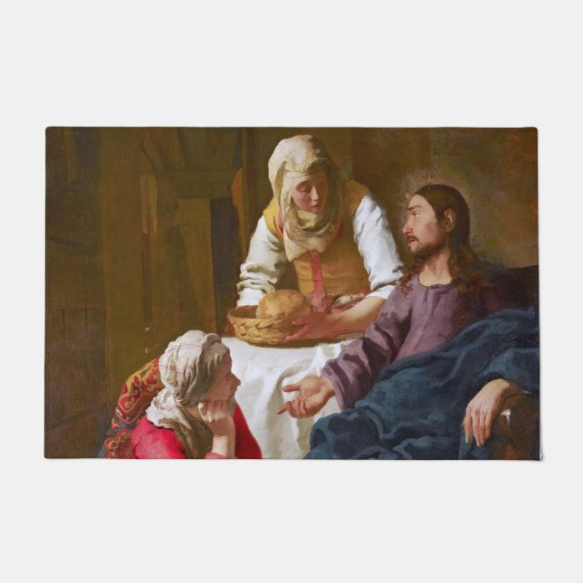 Vermeer - Christ in the House of Martha and Mary Doormat (Front)