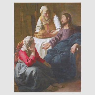 Vermeer - Christ in the House of Martha and Mary Tissue Paper