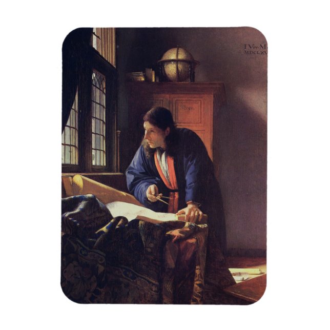 Vermeer Geographer Magnet (Vertical)