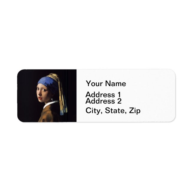 Vermeer Girl Pearl Earring Masterpiece Painting (Front)