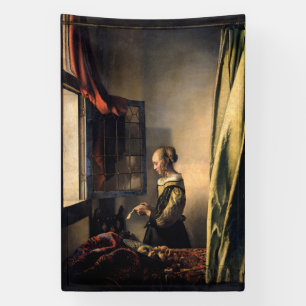 Vermeer - Girl Reading a Letter at an Open Window Banner