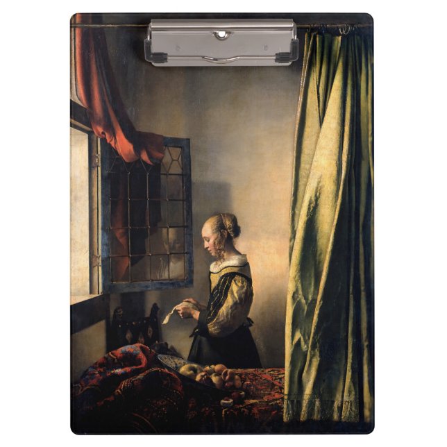 Vermeer - Girl Reading a Letter at an Open Window Clipboard (Front)