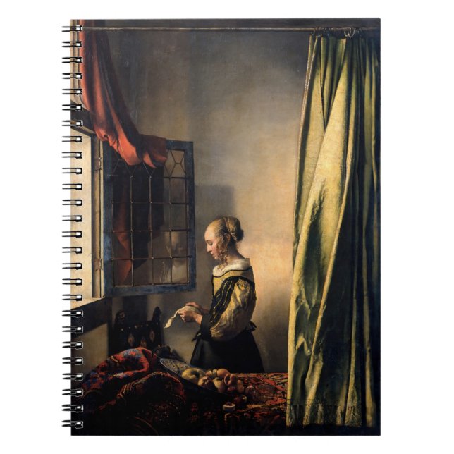 Vermeer - Girl Reading a Letter at an Open Window Notebook (Front)