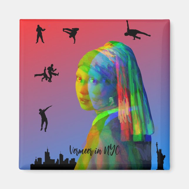 Vermeer in NYC Magnet (Front)