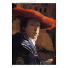 Vermeer Painting - Girl with a Red Hat