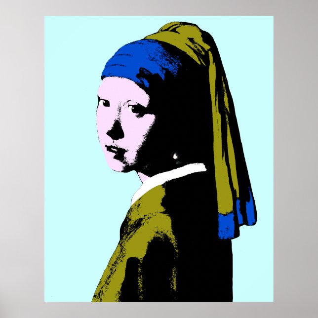 Vermeer' Pearl Earring  ala Poster (Front)