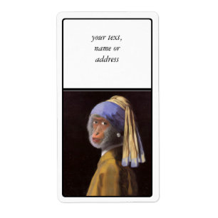Vermeer Pearl Earring Monkey Chimp