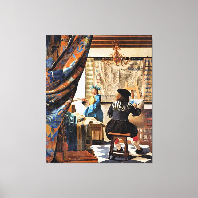 Vermeer - The Art of Painting Canvas Print (Front)