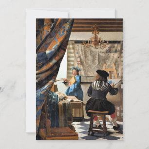 Vermeer - The Art of Painting Card