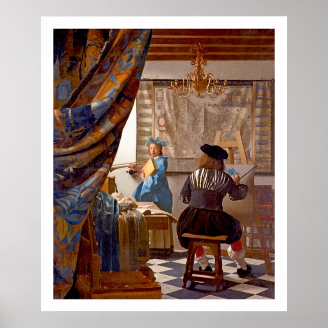 Vermeer - The Art of Painting - Vintage Art Poster (Front)