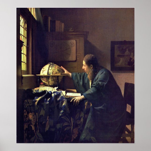 Vermeer - The Astronomer 1668 (HQ) Poster (Front)