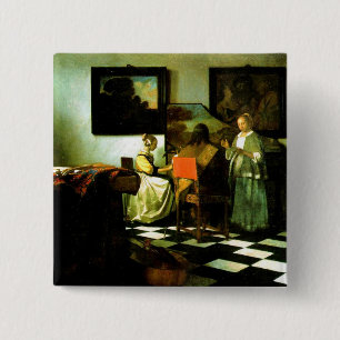 Vermeer: The Concert artwork 15 Cm Square Badge