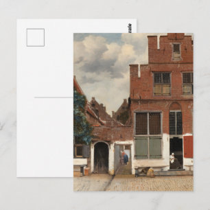 Vermeer  - The Little Street Fine Art Postcard