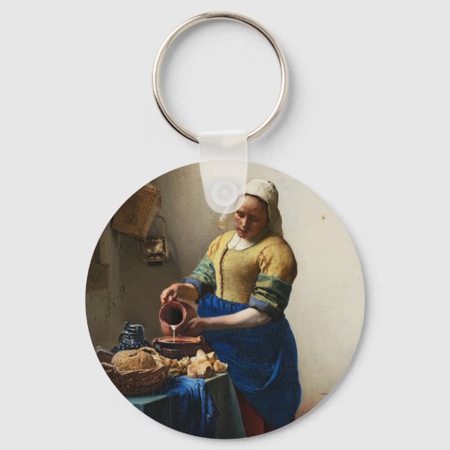 Vermeer The Milkmaid Key Chain (Front)