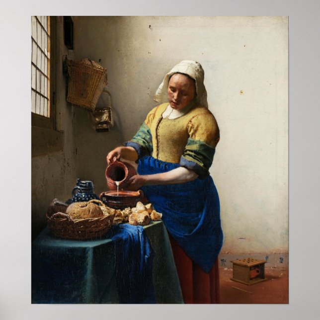 Vermeer The Milkmaid Poster (Front)