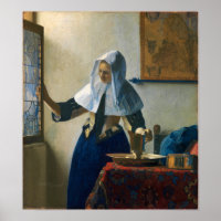 Vermeer - Young Woman With A Water Pitcher 1665