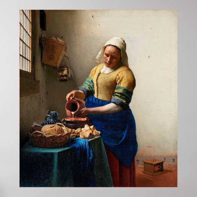 Vermeer's The Milkmaid Poster (Front)