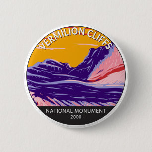 Vermilion Cliffs National Monument White Pocket  6 Cm Round Badge