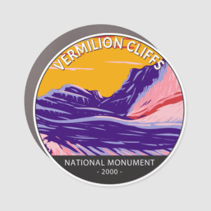 Vermilion Cliffs National Monument White Pocket Car Magnet