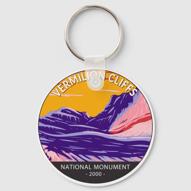 Vermilion Cliffs National Monument White Pocket Key Ring (Front)