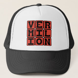 Vermilion, Colour Trucker Hat