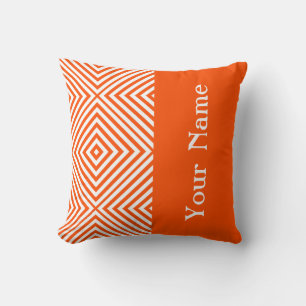 Vermillion Diamond Chevron w/ name @ Emporiomoffa Cushion