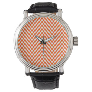 Vermillion Elegant Chevron Design Watch
