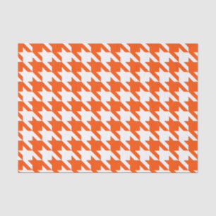 Vermillion Elegant Houndstooth Tissue Paper