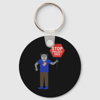 “vermin” Activist Stop Project 2025.  Key Ring