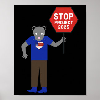 “vermin” Activist Stop Project 2025. Poster
