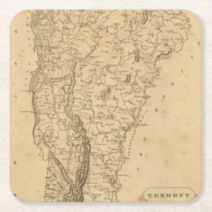 Vermont 5 square paper coaster