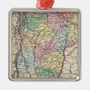 Vermont 6 metal tree decoration