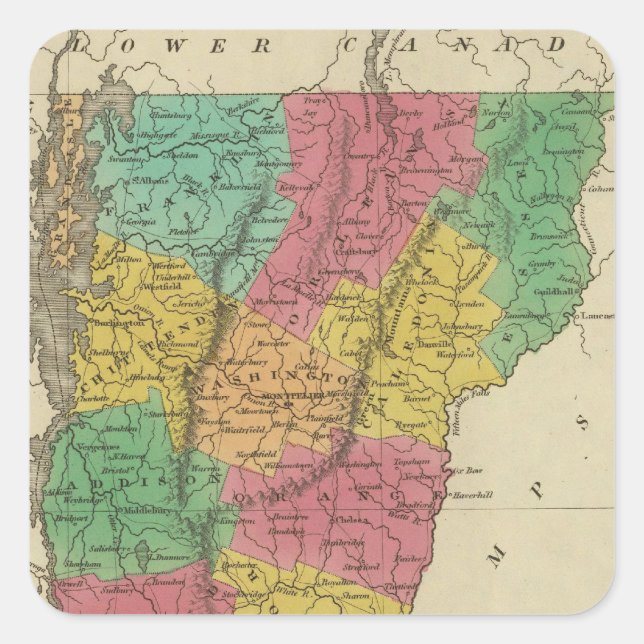 Vermont 9 square sticker (Front)