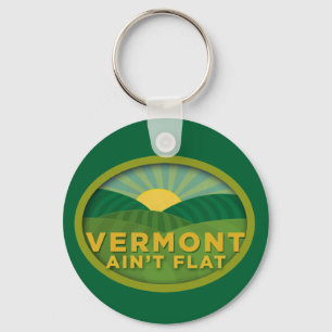 Vermont Ain't Flat Key Ring