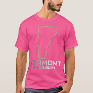 Vermont America Astronomy otal Solar Eclipse 2024  T-Shirt